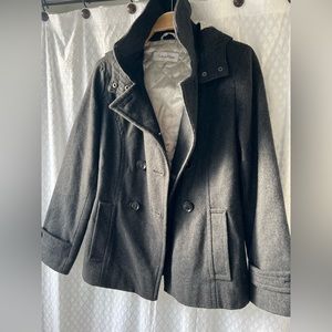 Womens faux-wool Calvin Klein jacket